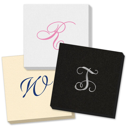 Design Your Own Single Initial Linen Like Napkins